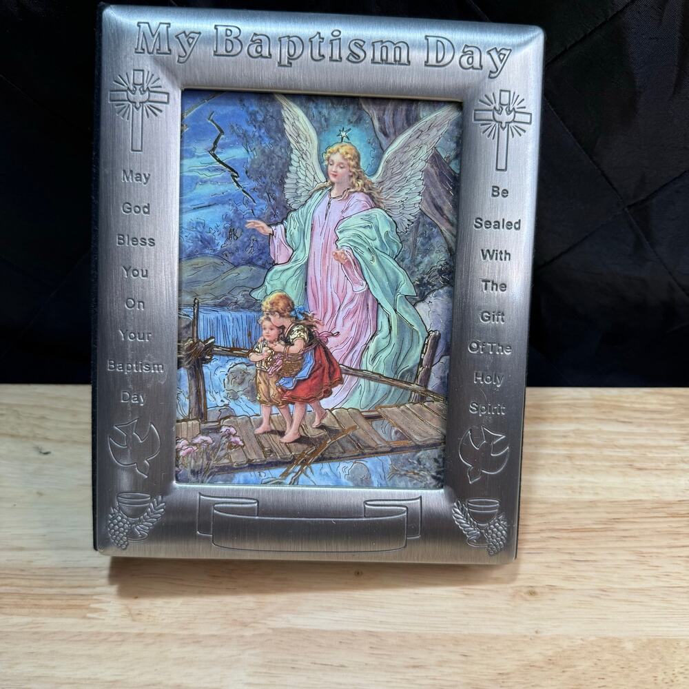 Guardian Angel with Children My Baptism Day